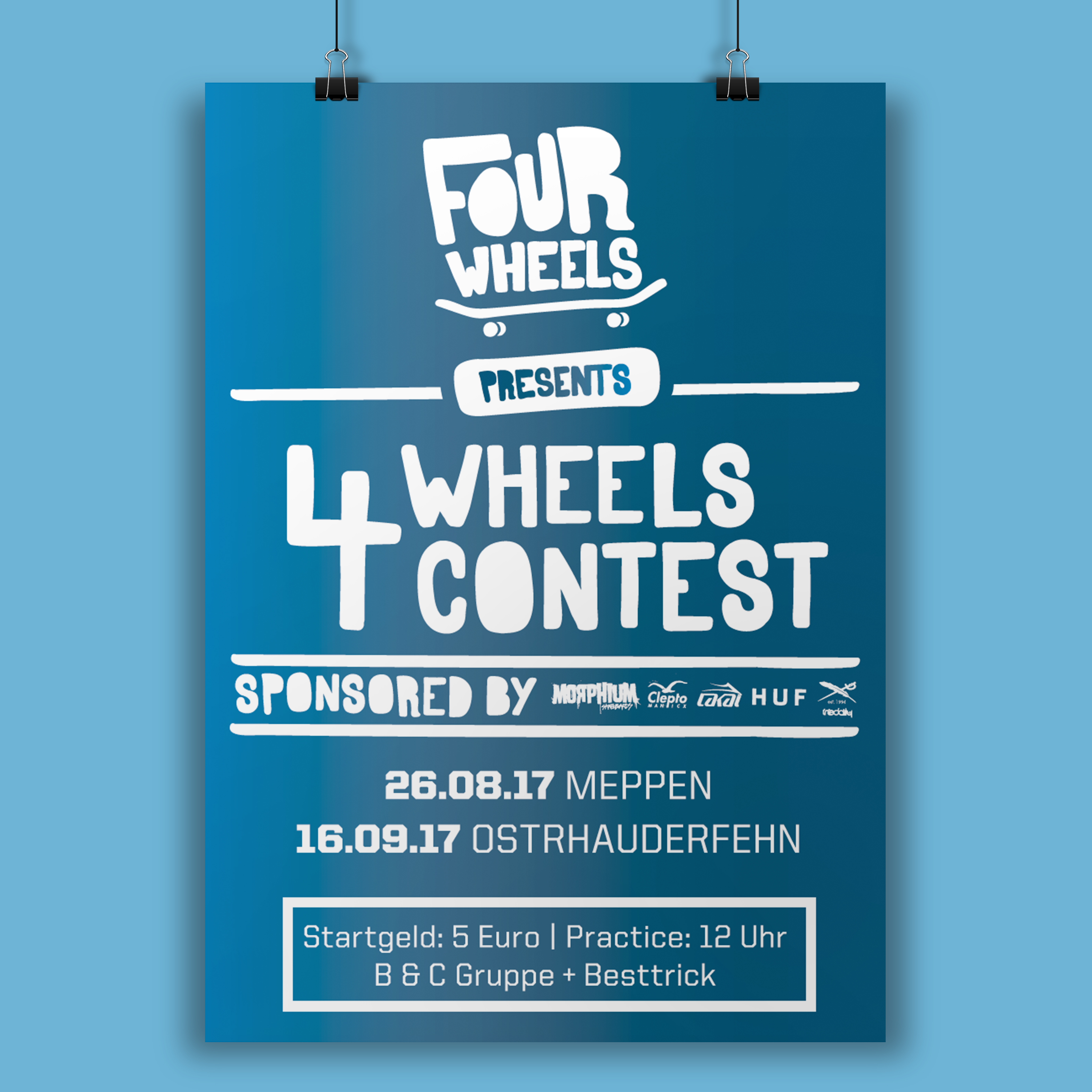 Four Wheels Plakat Contest